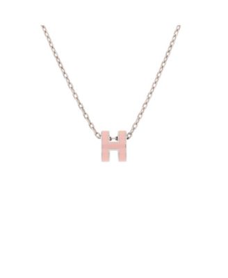 Pre-Owned HERMÈS - Mini Pop H Pendant Chain Necklace Metal and Enamel
