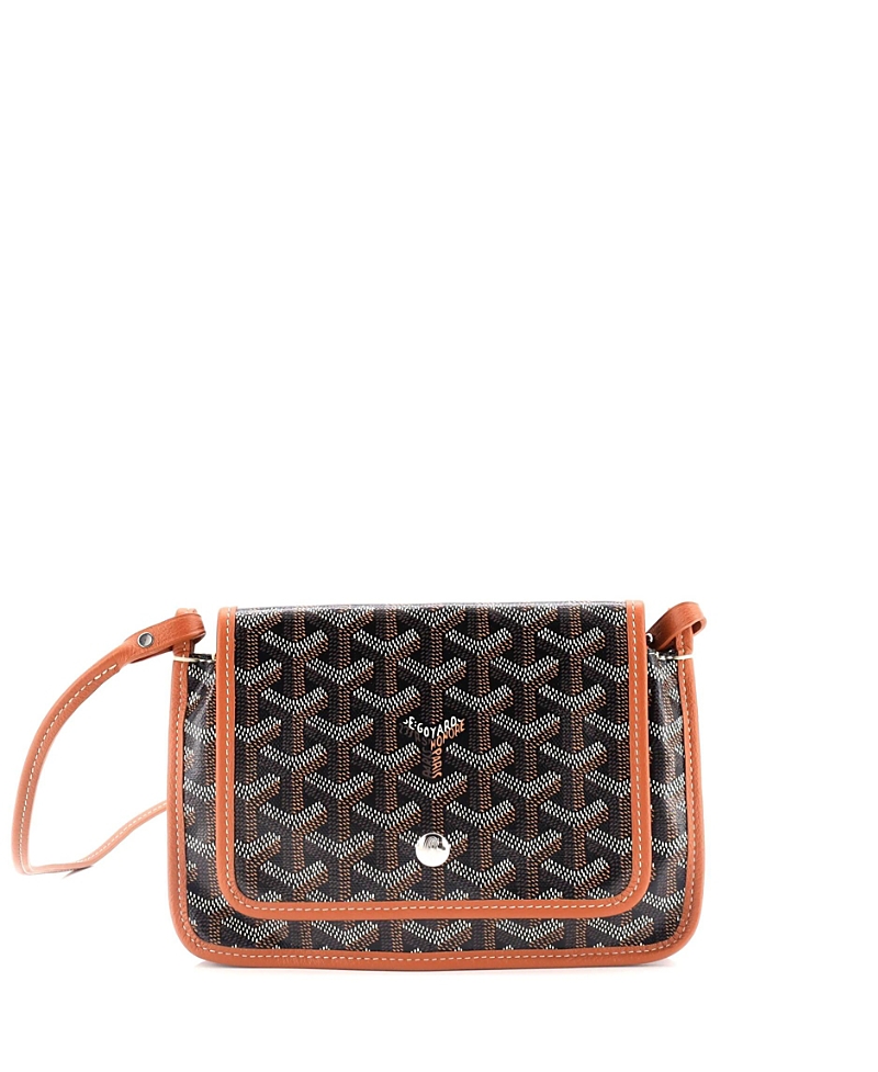 Pre-owned Pre-owned Goyard Goyard Plumet Clutch Wallet Coated Canvas In Black