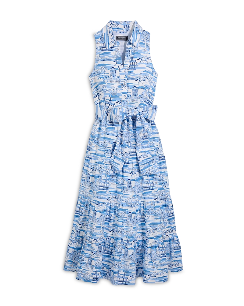 Vineyard Vines Tiered Maxi Dress In Ch Scene - Sb