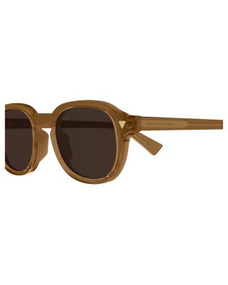 Triangle Stud Round Sunglasses, 49mm