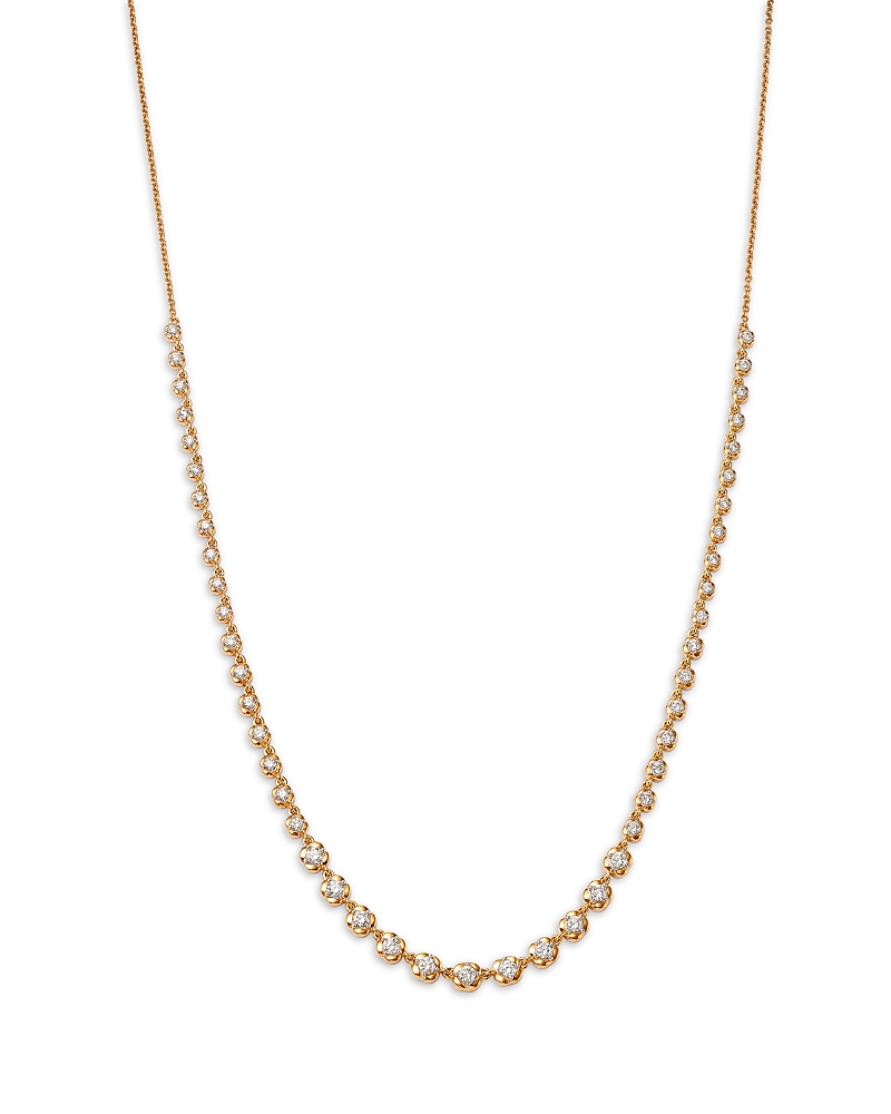 Bloomingdale's Fine Collection Diamond Graduated Collar Necklace in 14K Yellow Gold, 1.0 tcw