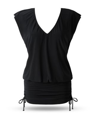 Ruched Dress Swim Cover-Up