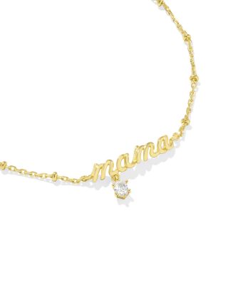 Mama Crystal Delicate Chain Bracelet