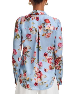 Tyler Long Sleeve Silk Blouse