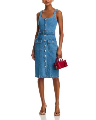 Midy Button Front Tank Dress