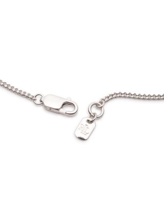 Script Logo Link Bracelet in Sterling Silver