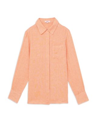 Linen Button Front Shirt