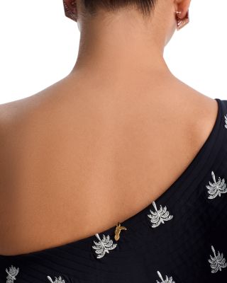 Embroidered One Piece Swimsuit