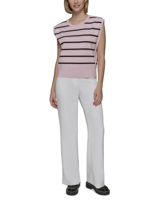 Striped Sleeveless Sweater