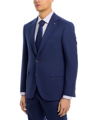 Loro Piana Wool Fabric Tonal Stripe Regular Fit Suit