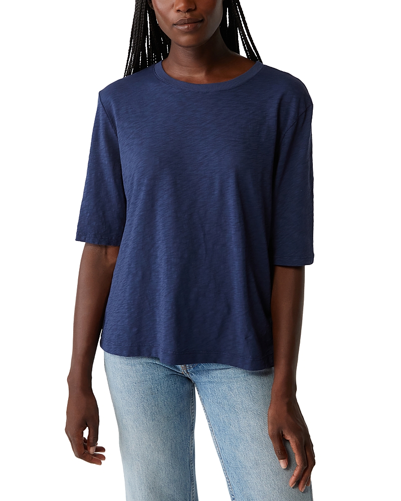 Michael Stars Reid Oversized Crewneck Top In Nocturnal