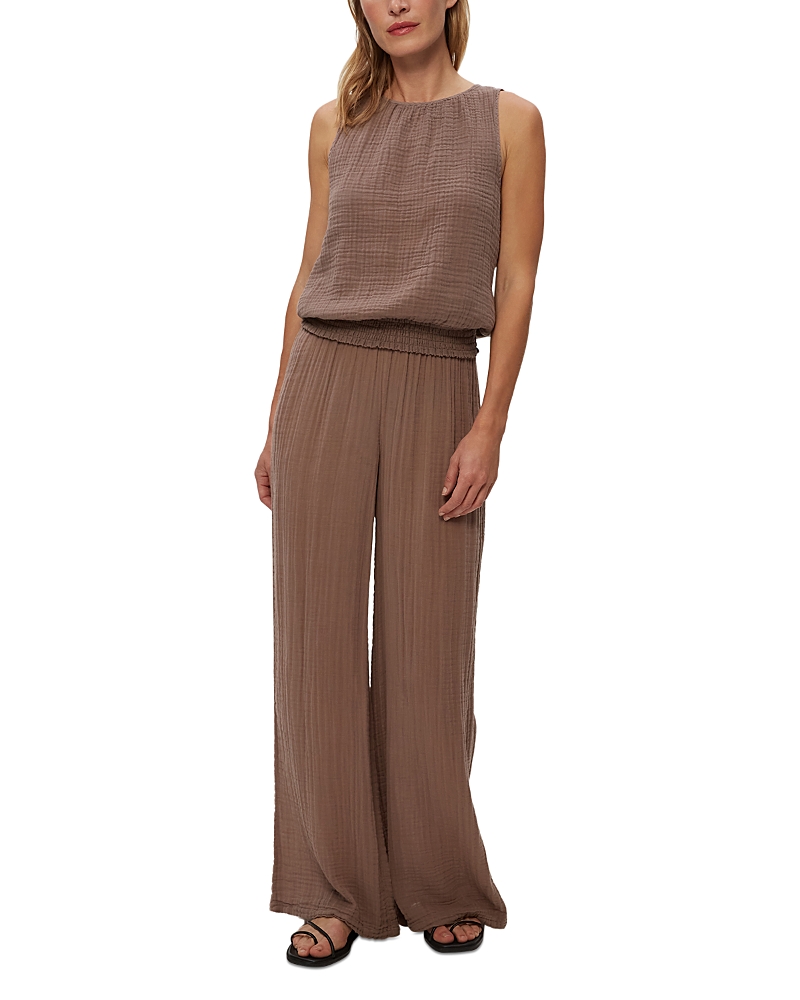 Michael Stars Smocked Wide-Leg Pants