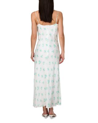 Anna Fleur Satin Maxi Dress