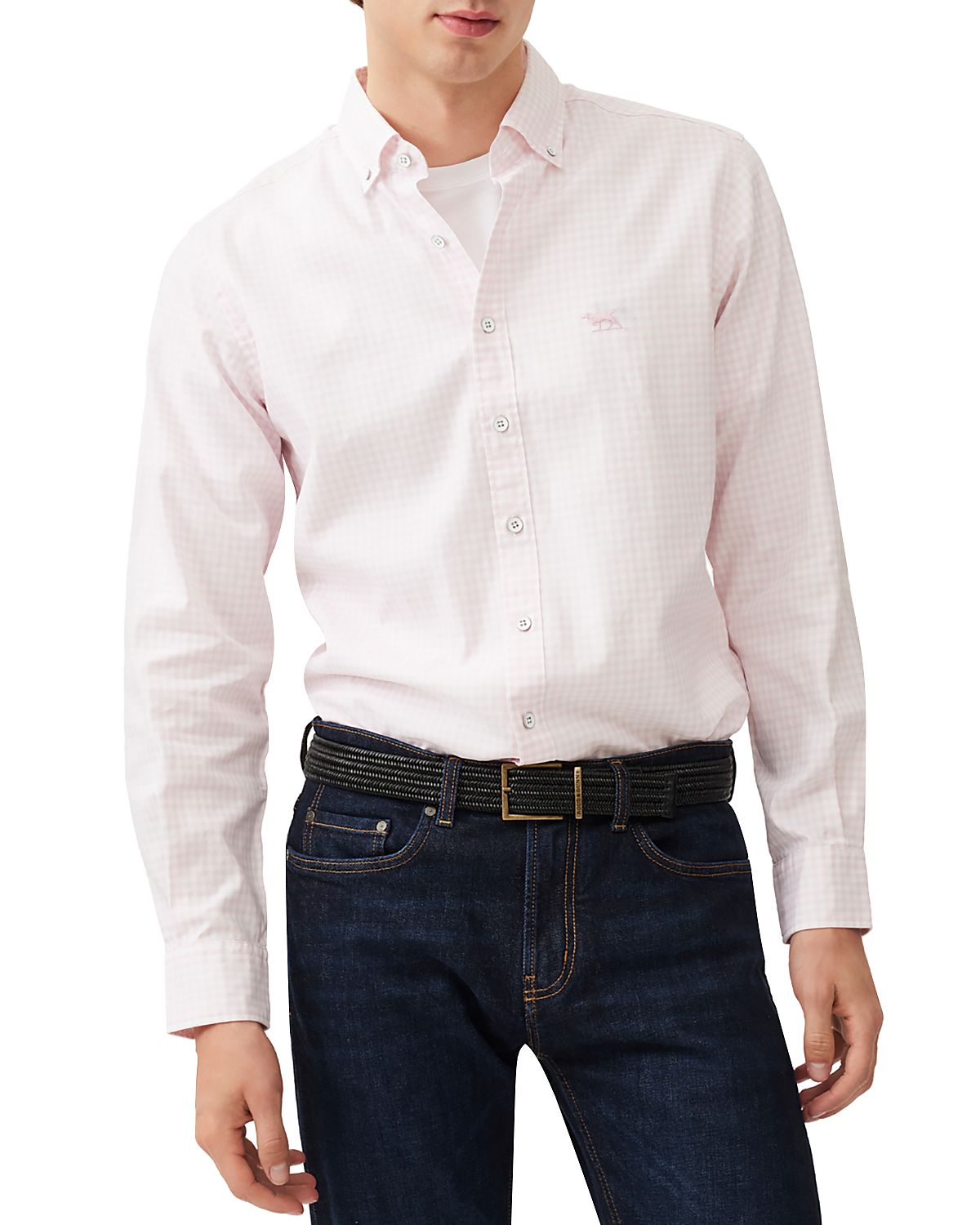 Rodd & Gunn Gunn Check Oxford Long Sleeve Slim Fit Shirt