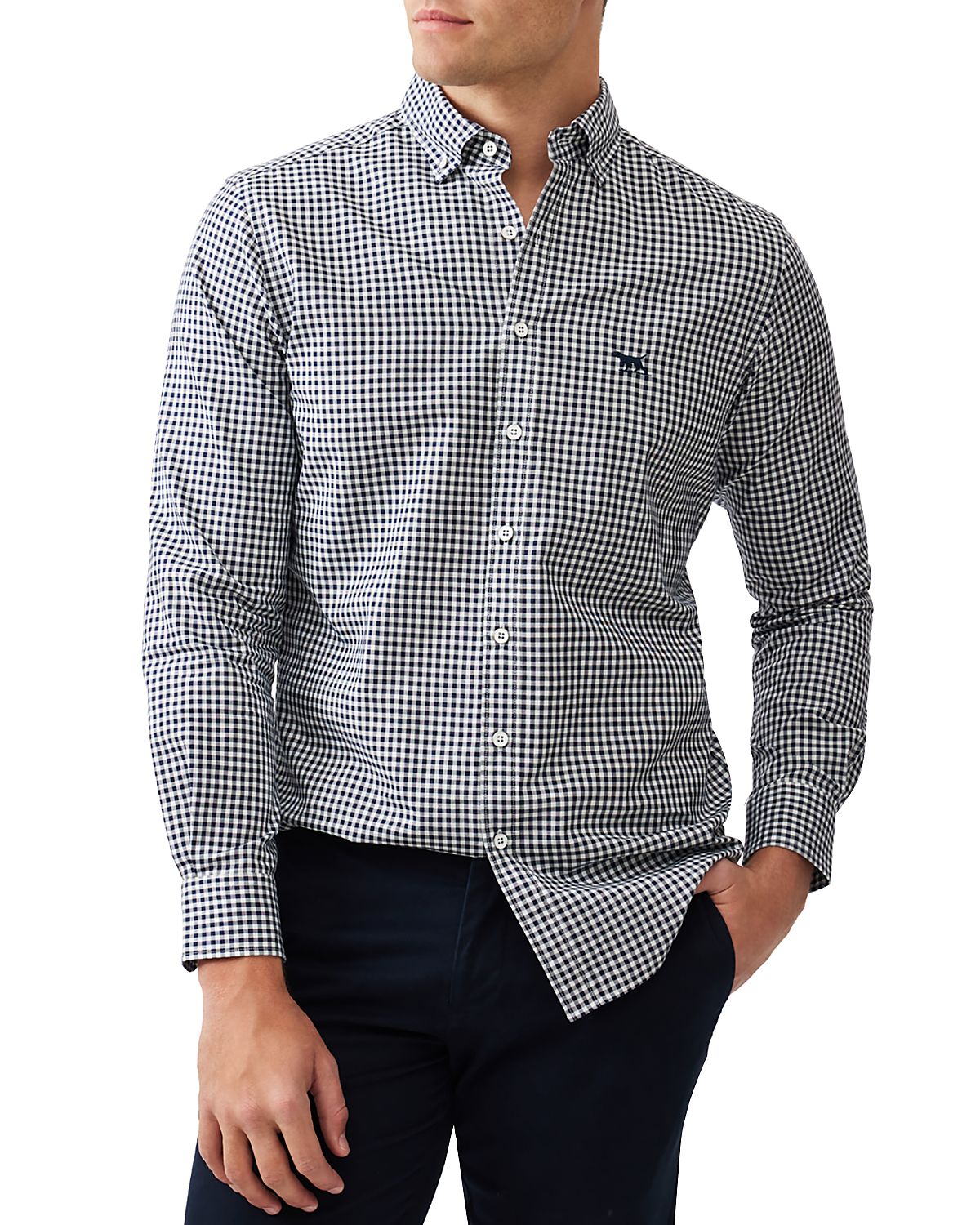 Rodd & Gunn Gunn Check Oxford Long Sleeve Slim Fit Shirt