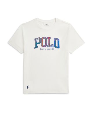 Ralph Lauren - Boys' Madras Logo Cotton Jersey Tee - Big Kid