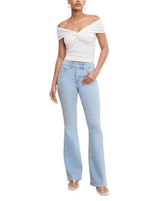Soft Tech Good Legs Flare Jeans in Indigo841