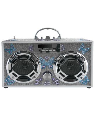 Butterfly Bling BoomBox with FM Radio - Age 6+ Years