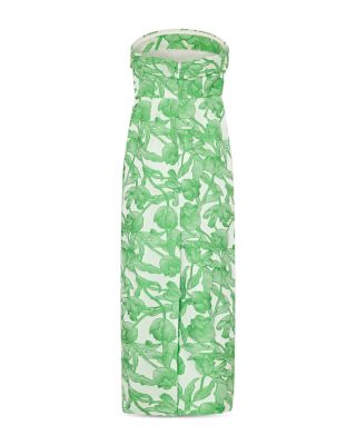 Tulip Jacquard Strapless Dress
