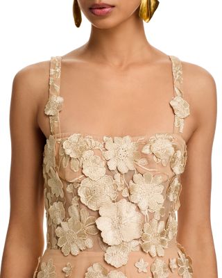 Jasmine 3D Floral Gown