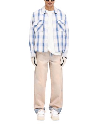 Oversized Fit Season Flannel Plaid Shirt