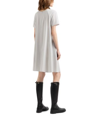 Pleat Front Techno Cady Dress