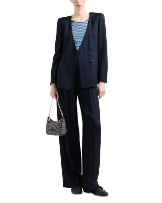 Geo Textured Jacquard Jersey Top 