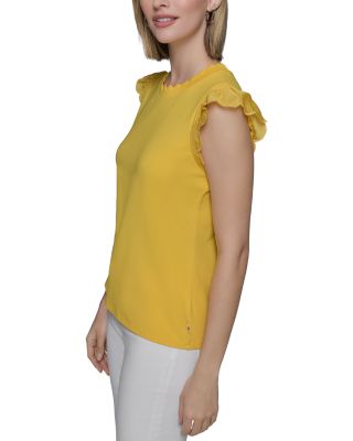 Sleeveless Ruffled Top 