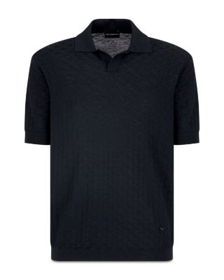 Virgin Wool Short Sleeve Polo Sweater