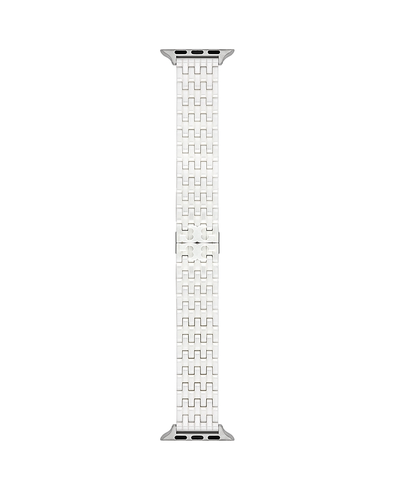 Tory Burch Eleanor Apple Watch White Ceramic Band, 36mm - 46mm In White