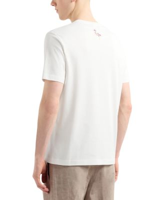 Cotton Flamingo Motif Tee