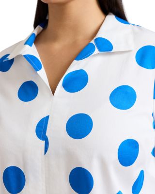  Agnes 3/4 Sleeved Dot Shirt