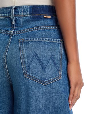 The Headiner Sneak High Rise Wide Leg Jeans in Green Thumb