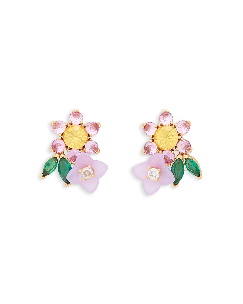 Kate Spade New York Bursting Blooms Cluster Stud Earrings In Purple