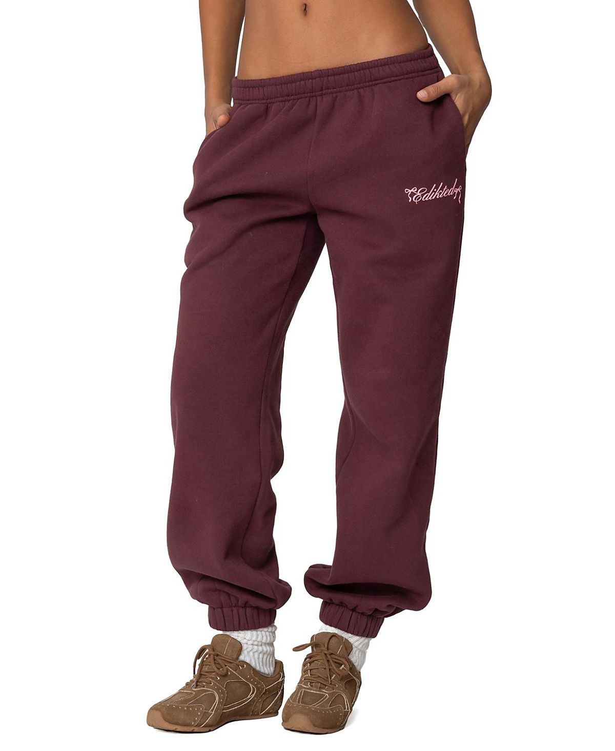 Edikted Sasha Bow Detail Sweatpants