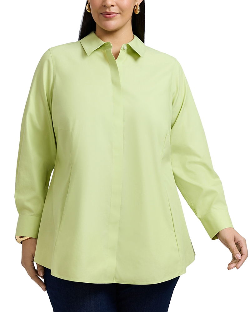 Foxcroft Plus Cici Non Iron Tunic Top