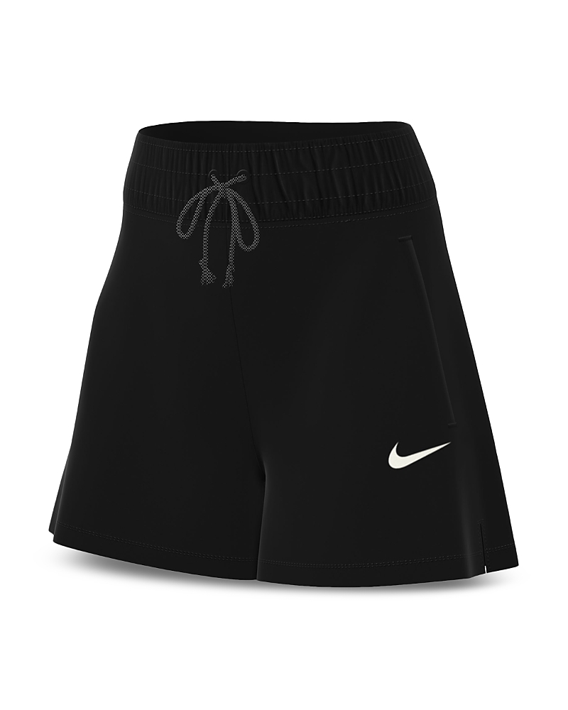 Shop Nike Mid Rise 4 Shorts In Black/sail