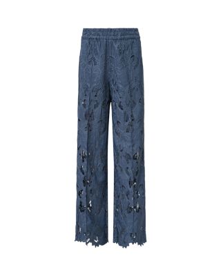 Charli Embroidered Shirt & Lace Wide Leg Pants