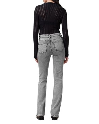 Haldan Mid Rise Slim Bootcut Jeans in Washed Grey