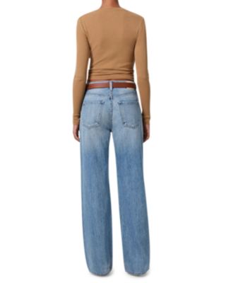 Annina High Rise Wide Leg Jeans in Meuse