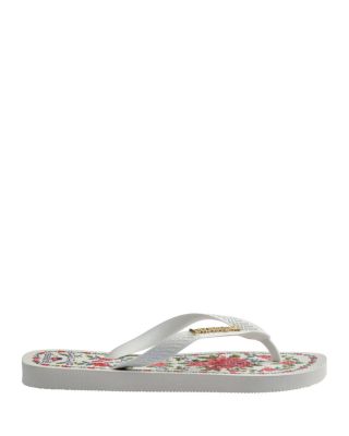 Women's Farm Flower Tapestry Flip Flop Sandals