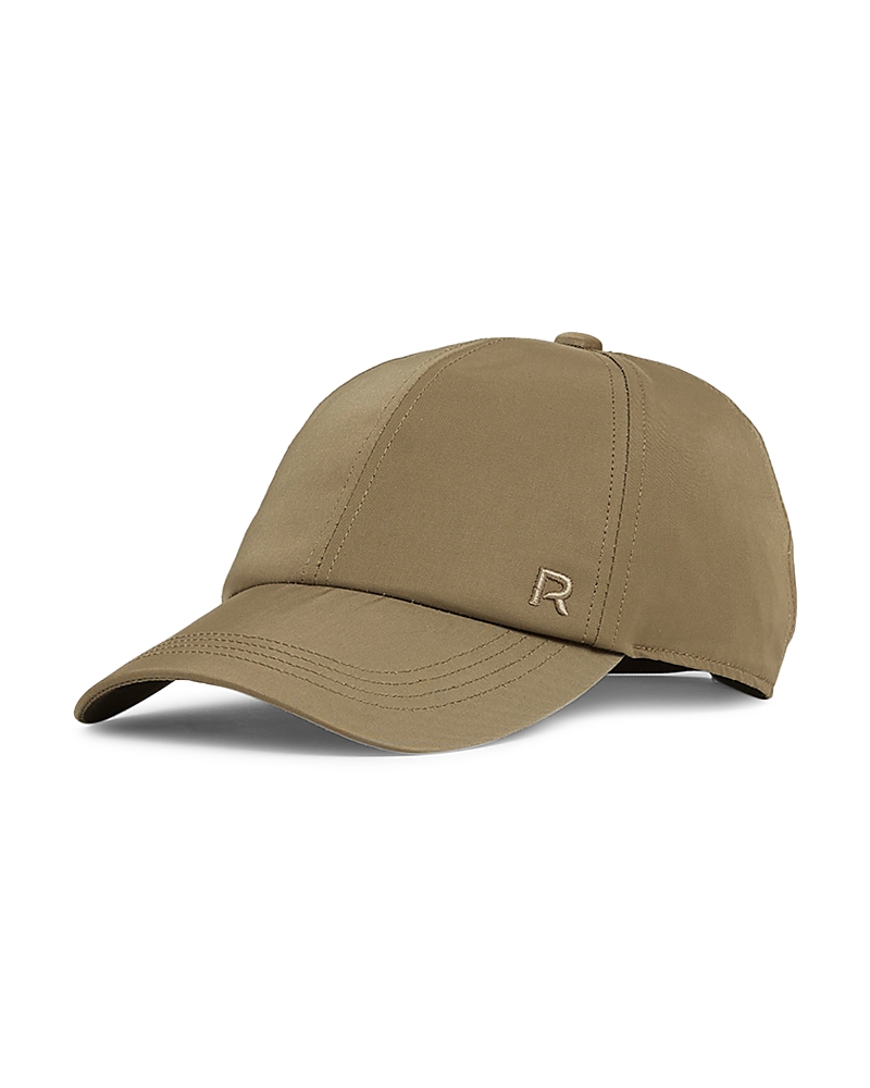 Reiss Womens Nicole Logo-embroidered Nylon Baseball Cap Khak In Khaki