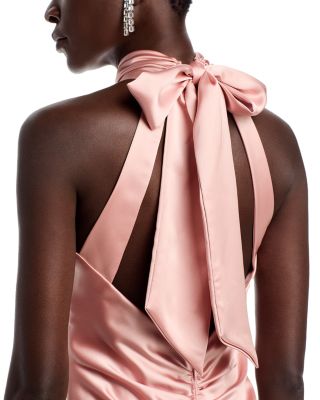 Sleeveless Satin Gown - Exclusive