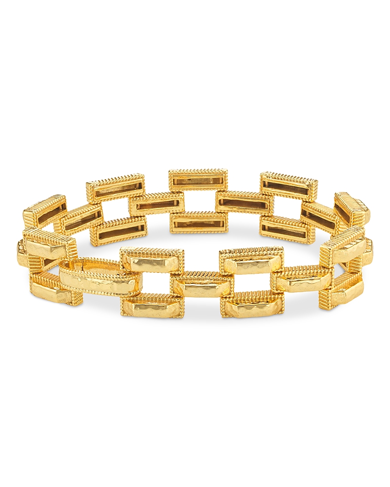 Capucine De Wulf Pathway Petite Link Flex Bracelet In 18k Gold Plated In Gold