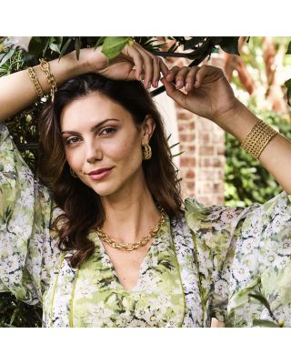 Bangkok Bamboo Link Necklace, 18"