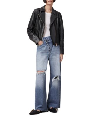 Vela Leather Biker Jacket