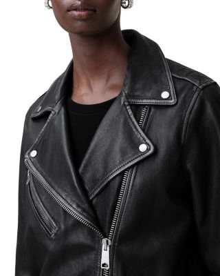 Billie Leather Oversized Biker Jacket