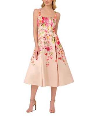 Border Mikado Midi Dress