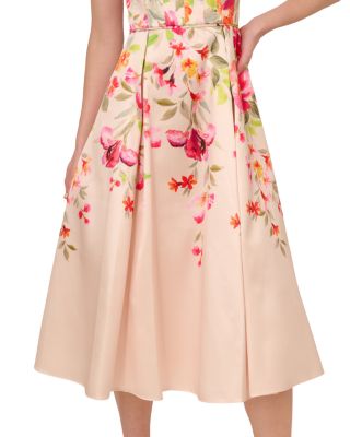 Border Mikado Midi Dress