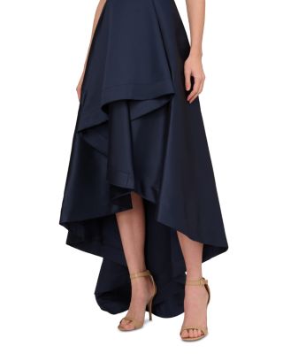 Mikado High Low Gown